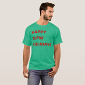 Happy Elfin-Feestdagen T-shirt (Voorkant volledig)