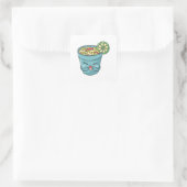 Happy Elote Cup Vierkante Sticker (Tas)
