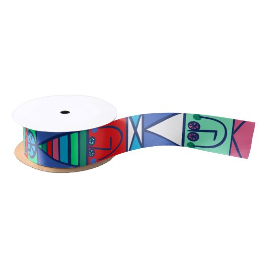 Happy Elves Gift Ribbon Satijnen Lint (Spoel)