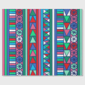 Happy Elves Graphic Gift Wrap Cadeaupapier (Vlak)