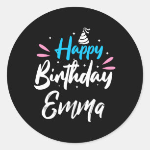 Happy Emma Ronde Sticker