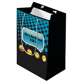 HAPPY EMOJI Bar Bat Mitswa Gift Bag Medium Cadeauzakje