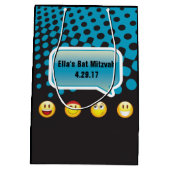 HAPPY EMOJI Bar Bat Mitswa Gift Bag Medium Cadeauzakje (Achterkant)