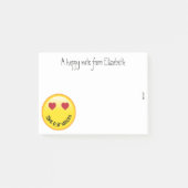 Happy emoji gepersonaliseerde post-it noten post-it® notes (Voorkant)