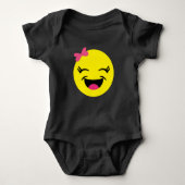 Happy Emoji Girl Romper (Voorkant)