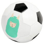 Happy Emoji Llama Voetbal (Drie kwart)
