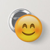 Happy Emoji Pin Ronde Button 5,7 Cm (Voorkant /achterkant)