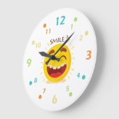 Happy Emoticon Acrylwall Clock Grote Klok (Hoek)