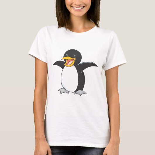 Happy Emperor Penguin T-shirt (Voorkant)