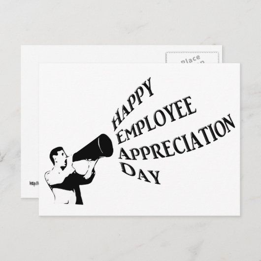 Happy Employee Appreciation Day Briefkaart (Voorkant / Achterkant)
