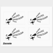 Happy Employee Appreciation Day Rechthoekige Sticker (Vel)