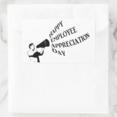 Happy Employee Appreciation Day Rechthoekige Sticker (Tas)