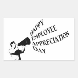 Happy Employee Appreciation Day Rechthoekige Sticker