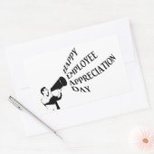 Happy Employee Appreciation Day Rechthoekige Sticker (Envelop)