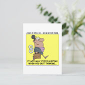 Happy Employees stoppen met denken Briefkaart (Staand voorkant)