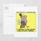 Happy Employees stoppen met denken Briefkaart (Voorkant / Achterkant)