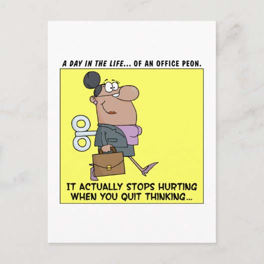 Happy Employees stoppen met denken Briefkaart (Voorkant)