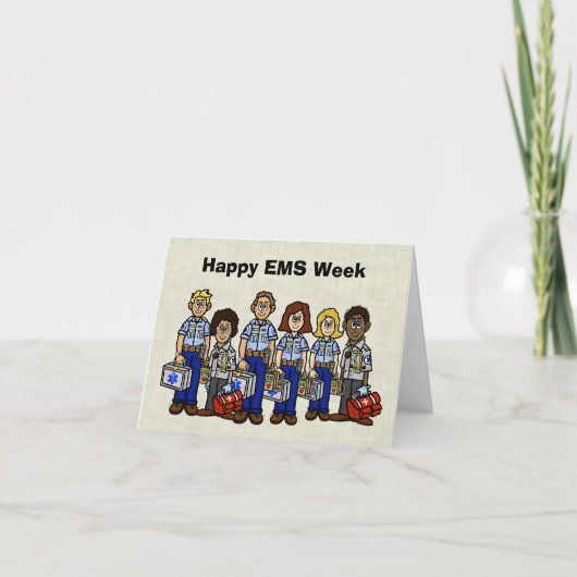 Happy EMS Week Wenskaart Feestdagen Kaart (Voorkant)