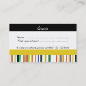 Happy en Cute Salon Barber Benoeming Afsprakenkaartje (Achterkant)