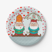 Happy en Grumpy Gnomes Papieren Bordje (Voorkant)
