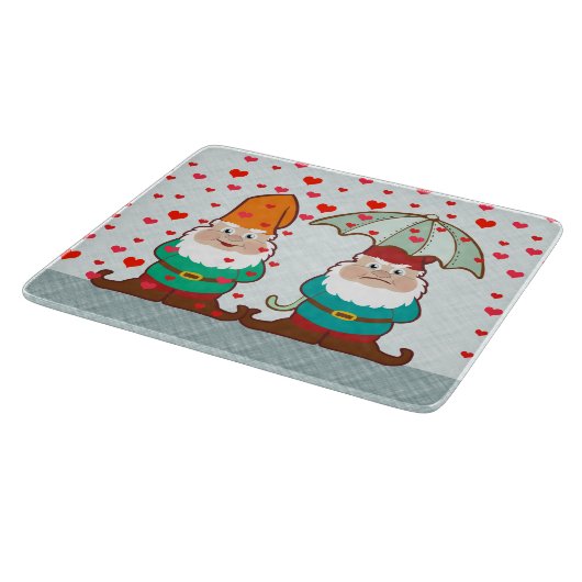 Happy en Grumpy Gnomes Snijplank (Hoek)