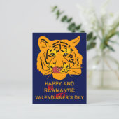 Happy en Rawmantic Valendinner's Day Briefkaart (Staand voorkant)