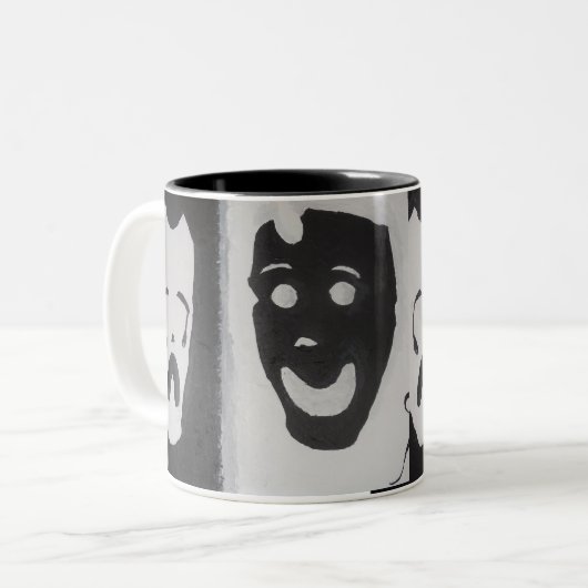 HAPPY EN SAD TWEEKLEURIGE KOFFIEMOK (Voorkant links)