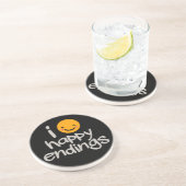 Happy Endings Zandsteen Onderzetter (Zijkant)