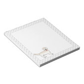 Happy English Cream Golden Retriever Dog met poten Notitieblok (Schuin)