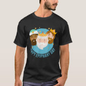 Happy Epiphany Dag Drie Kings Dag T-shirt (Voorkant)