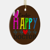 Happy Ester Doctor Holiday Pasterdkool Cool Keramisch Ornament (Rechts)