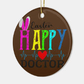 Happy Ester Doctor Holiday Pasterdkool Cool Keramisch Ornament (Links)
