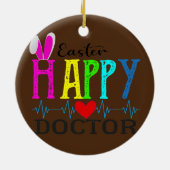 Happy Ester Doctor Holiday Pasterdkool Cool Keramisch Ornament (Achterkant)