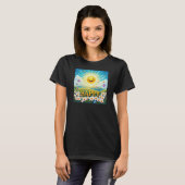 "HAPPY" esthetisch aantrekkelijk ontwerp T-shirt (Voorkant volledig)