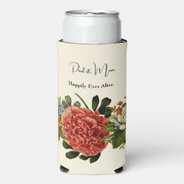 Happy Ever After BOHO retro floral tapestry Seltzer Blikjeskoeler