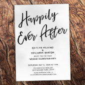 "Happy Ever After" Casual post-bruiloft Kaart