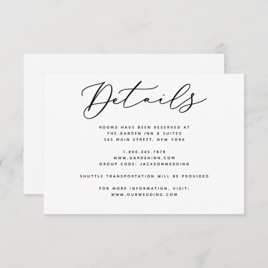 Happy Ever After Details Kaart (Voorkant / Achterkant)