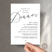 Happy Ever After Dinner, Trouwfeest, in het zwart Kaart