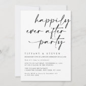 Happy Ever After Party Uitnodiging Receptie Deel (Voorkant)