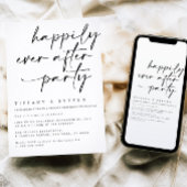 Happy Ever After Party Uitnodiging Receptie Deel