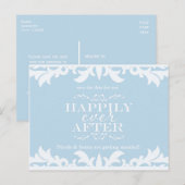 HAPPY EVER AFTER Storybook Save Date Briefkaart (Voorkant / Achterkant)