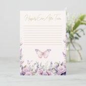 Happy Ever After Trivia Butterflies Bruidsspel Kaart (Staand voorkant)