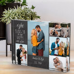 Happy Ever After Weddenschap Jubileum Multi Photo Acryl Prijs<br><div class="desc">Het de fotoblok van het Jubileum van de weddenschap dat u voor om het even welke jaren en 5 van uw favoriete afbeeldingen kunt personaliseren. De formulering luidt: "# jaar in tot onze blijdschap ooit daarna" en de sjabloon is klaar voor u om het jaar van de verjaardag, de jouw...</div>