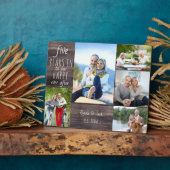 Happy Ever Na 5e bruiloft Jubileum Foto Fotoplaat (Zijkant)