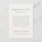Happy Ever na aanvraag Pearl Silver Home Fund Informatiekaartje (Voorkant)