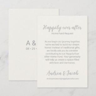 Happy Ever na aanvraag Pearl Silver Home Fund Informatiekaartje