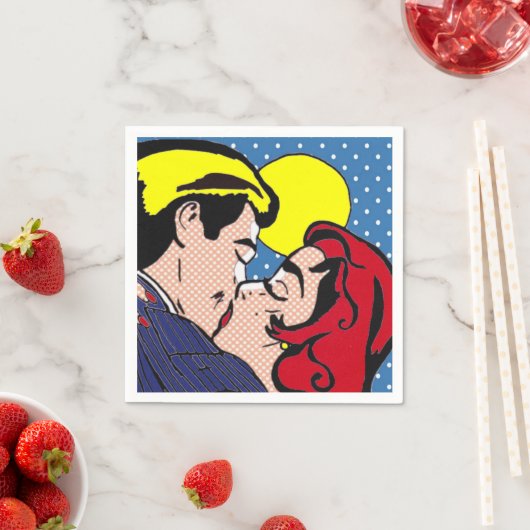 Happy Ever Na Pop Art Papier servetten (Insitu)