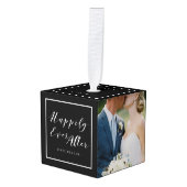 Happy Ever Na Trouwfoto's Collage Custom Decoratie (Voorkant hoekig)