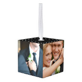 Happy Ever Na Trouwfoto's Collage Custom Decoratie (Achter hoekig)