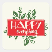 Happy Everything Holiday Sticker Labels (Voorkant)